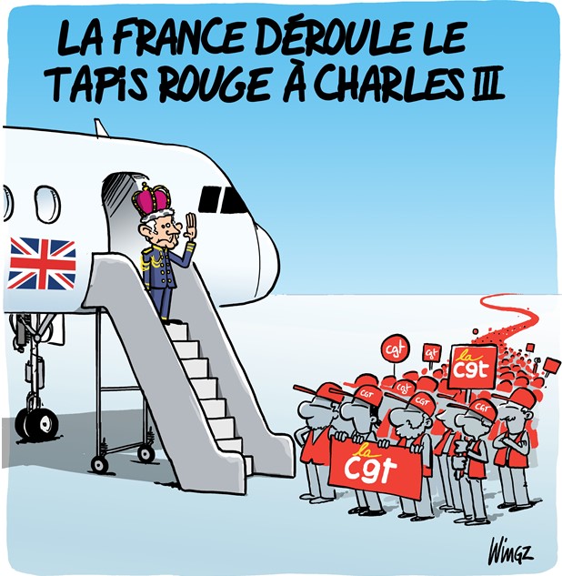 La france derouille tapis rouge cariccature My Funds
