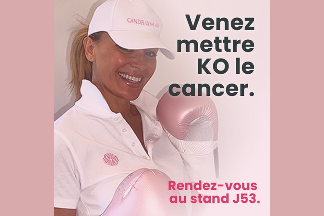 Candriam stand Patrimonia rose cancer
