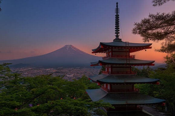 Japon Pagode Fuji