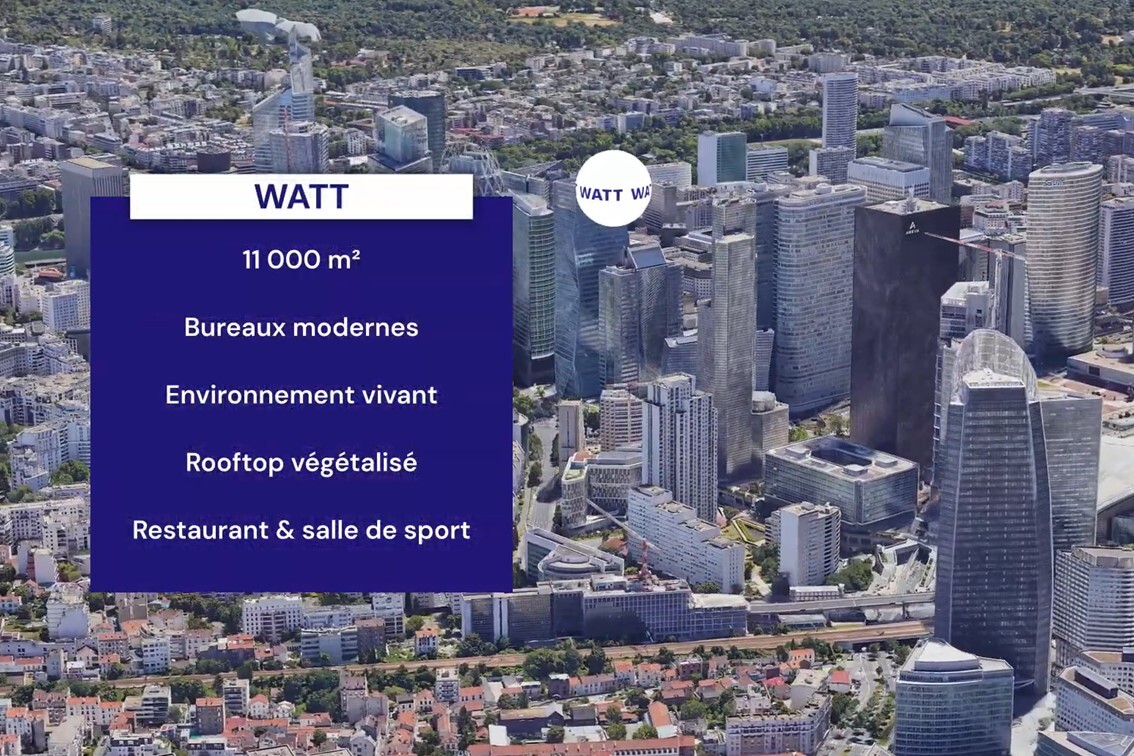 Groupe La Française - Immersion dans l'un des immeubles en portefeuille : Watt