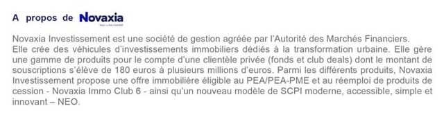 A propos de Novaxia