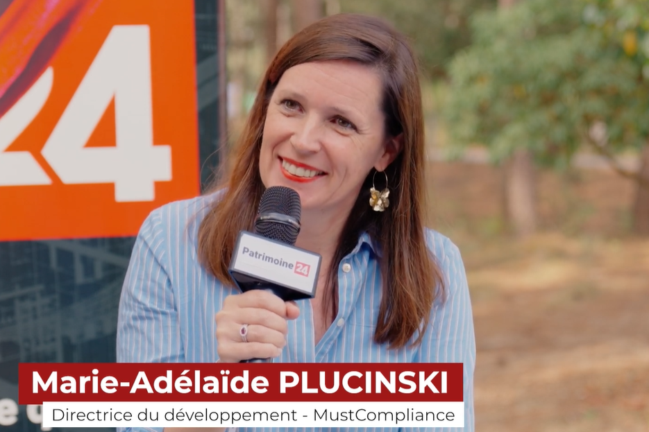 Les Rencontres de Patrimoine24 avec Marie-Adélaïde Plucinski - MustCompliance. Les nouveautés de la plateforme conformité