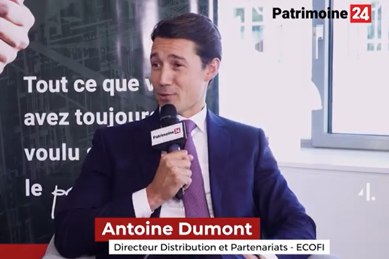 Les rencontres de Patrimoine24 : Antoine Dumont, Directeur Distribution et Partenariats - ECOFI