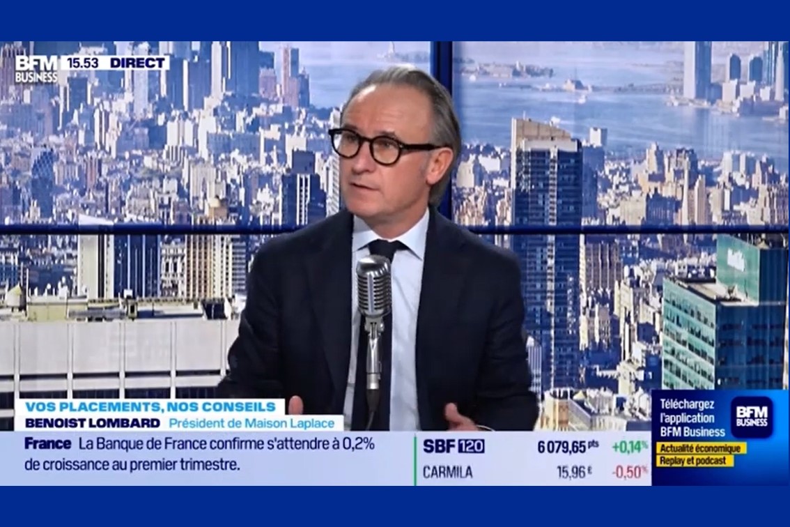 Maison Laplace - Benoist Lombard - BFM Business : Comment orienter ses placements en vue de la baisse des taux ? 