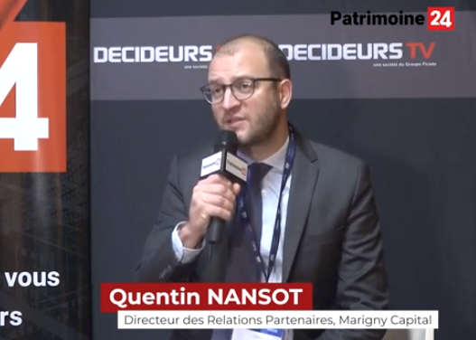 Sommet BFM patrimoine/CNCGP – Quentin NANSOT – Marigny Capital