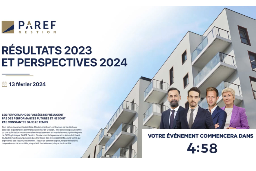 Paref Gestion - Webinar - Résultats des SCPI 2023 et perspectives 2024